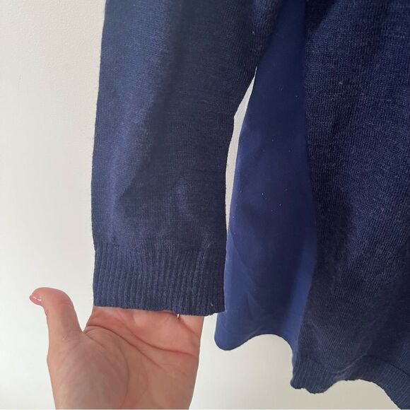 Smartwool “Palisade Trail” Navy Merino Blend Lightweight Pullover Sweater. - Picture 4 of 6